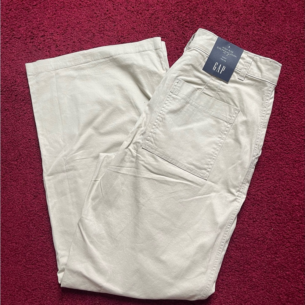 Gap high rise girlfriend Wide leg size 8 pants